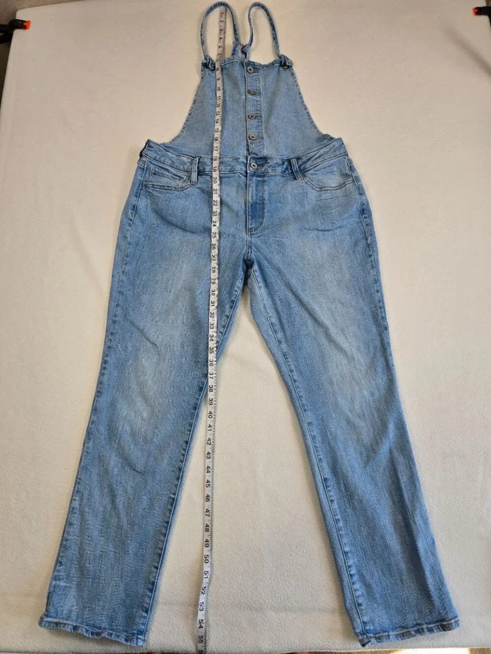Arizona Jean Co. Womens Blue Denim Overalls XL - Picture 2 of 5